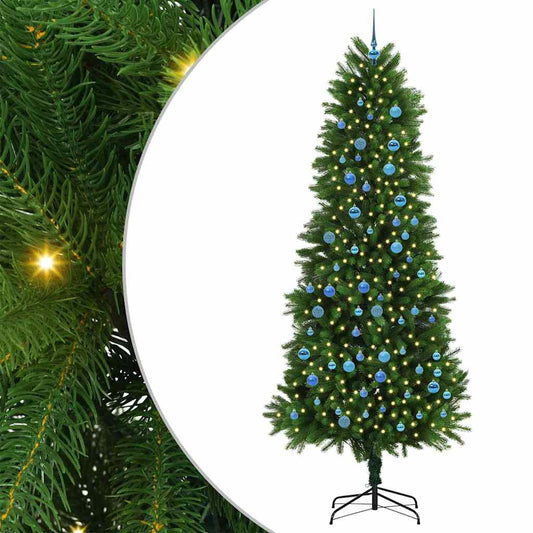 Christmas Tree with 300 LEDs with Stand Green 240 cm PE Christmas Tree with 300 LEDs with Stand Green 240 cm PE
