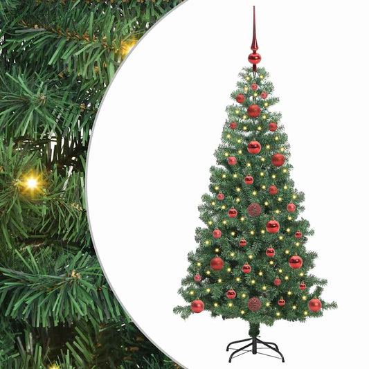 Christmas Tree with 150 LEDs with Stand Green 120 cm PVC Christmas Tree with 150 LEDs with Stand Green 120 cm PVC