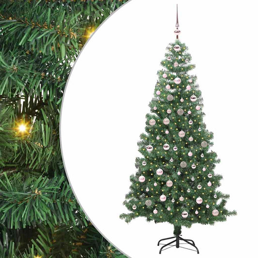 Christmas Tree with 300 LEDs with Stand Green 240 cm PVC Christmas Tree with 300 LEDs with Stand Green 240 cm PVC
