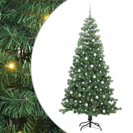 Christmas Tree with 300 LEDs with Stand Green 240 cm PVC Christmas Tree with 300 LEDs with Stand Green 240 cm PVC