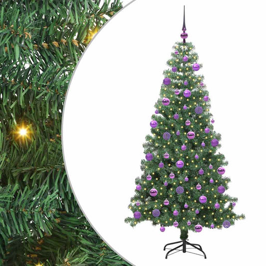 Christmas Tree with 300 LEDs with Stand Green 240 cm PVC Christmas Tree with 300 LEDs with Stand Green 240 cm PVC
