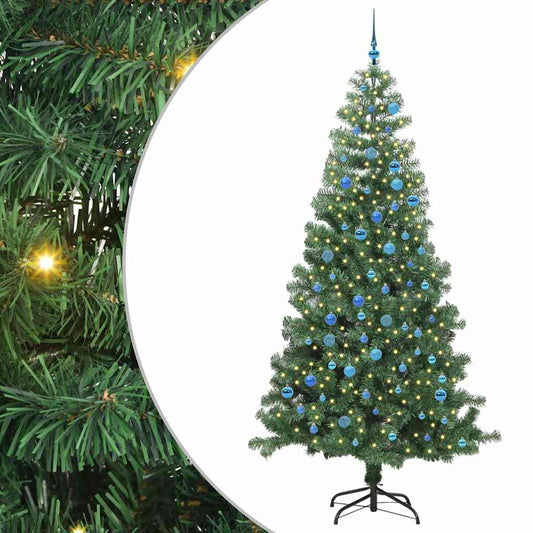Christmas Tree with 300 LEDs with Stand Green 240 cm PVC Christmas Tree with 300 LEDs with Stand Green 240 cm PVC