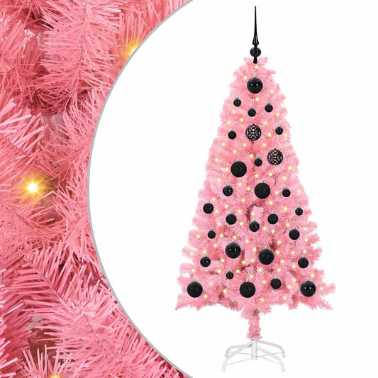 Christmas Tree with 150 LEDs with Stand Pink 150 cm PVC Christmas Tree with 150 LEDs with Stand Pink 150 cm PVC