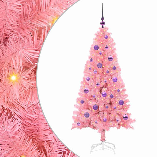 Christmas Tree with 150 LEDs with Stand Pink 150 cm PVC Christmas Tree with 150 LEDs with Stand Pink 150 cm PVC