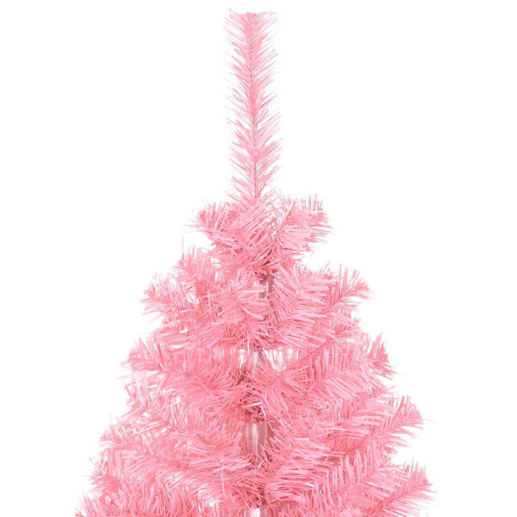 Christmas Tree with 150 LEDs with Stand Pink 150 cm PVC