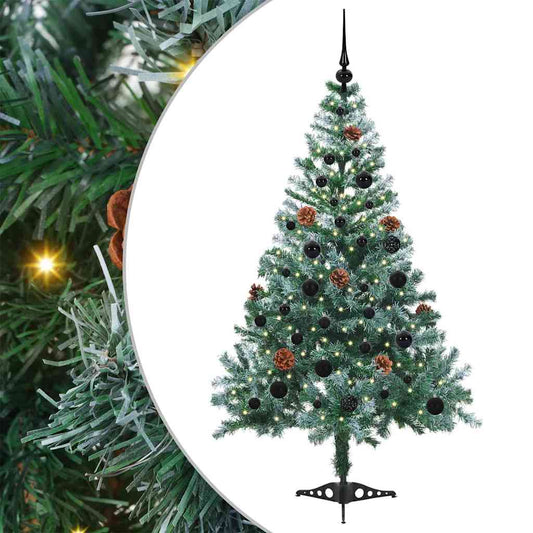 Artificial Christmas Tree with Stand Green 150 cm PVC and Steel Artificial Christmas Tree with Stand Green 150 cm PVC and Steel