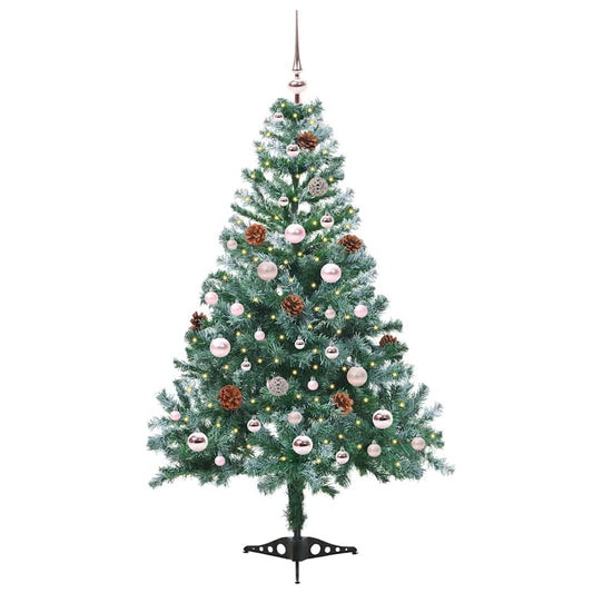 Artificial Christmas Tree with Stand Green 150 cm PVC and Steel Artificial Christmas Tree with Stand Green 150 cm PVC and Steel