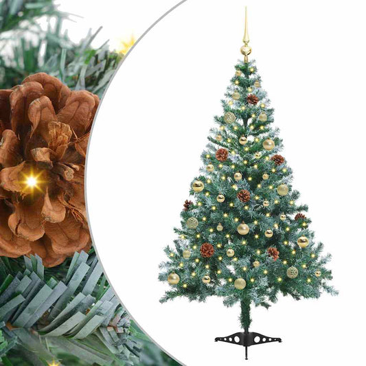 Artificial Christmas Tree with Stand Green 150 cm PVC and Steel Artificial Christmas Tree with Stand Green 150 cm PVC and Steel