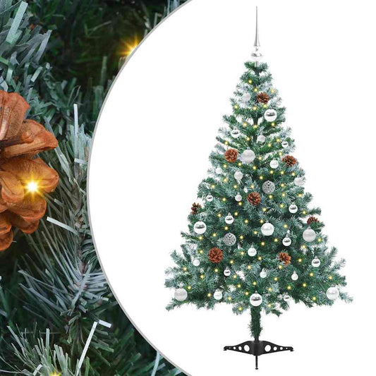 Artificial Christmas Tree with Stand Green 150 cm PVC and Steel Artificial Christmas Tree with Stand Green 150 cm PVC and Steel