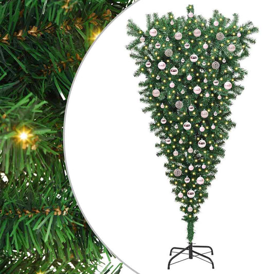 Upside-down Artificial Pre-lit Christmas Tree with Ball Set PVC Upside-down Artificial Pre-lit Christmas Tree with Ball Set PVC