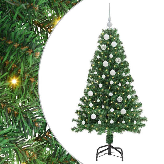 Artificial Christmas Tree with 150 LEDs with Stand Green 150 cm Artificial Christmas Tree with 150 LEDs with Stand Green 150 cm