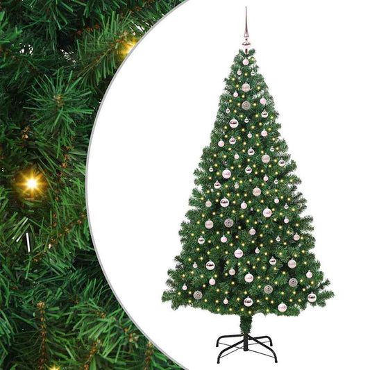 Artificial Christmas Tree with 300 LEDs with Stand Green 240 cm Artificial Christmas Tree with 300 LEDs with Stand Green 240 cm