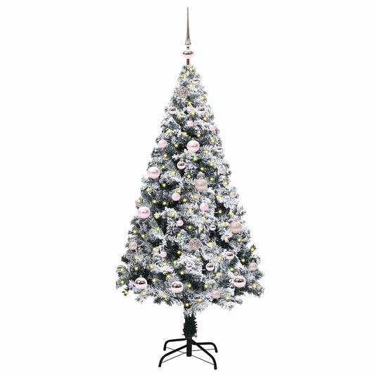 Artificial Christmas Tree with 150 LEDs with Stand White 150 cm Artificial Christmas Tree with 150 LEDs with Stand White 150 cm