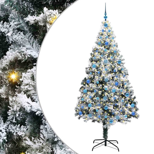 Artificial Christmas Tree with 300 LEDs with Stand White 210 cm Artificial Christmas Tree with 300 LEDs with Stand White 210 cm