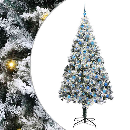 Artificial Christmas Tree with 300 LEDs with Stand White 240 cm Artificial Christmas Tree with 300 LEDs with Stand White 240 cm