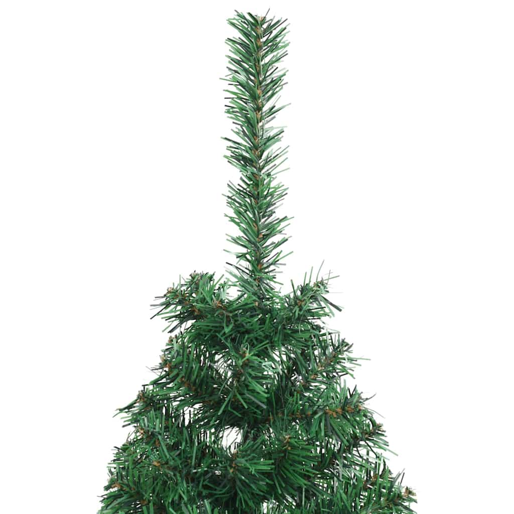 Artificial Pre-lit Christmas Tree Green 150 cm PVC