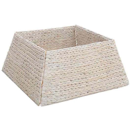 Christmas Tree Collar White 60 x 60 x 28 cm Water Hyacinth Christmas Tree Collar White 60 x 60 x 28 cm Water Hyacinth
