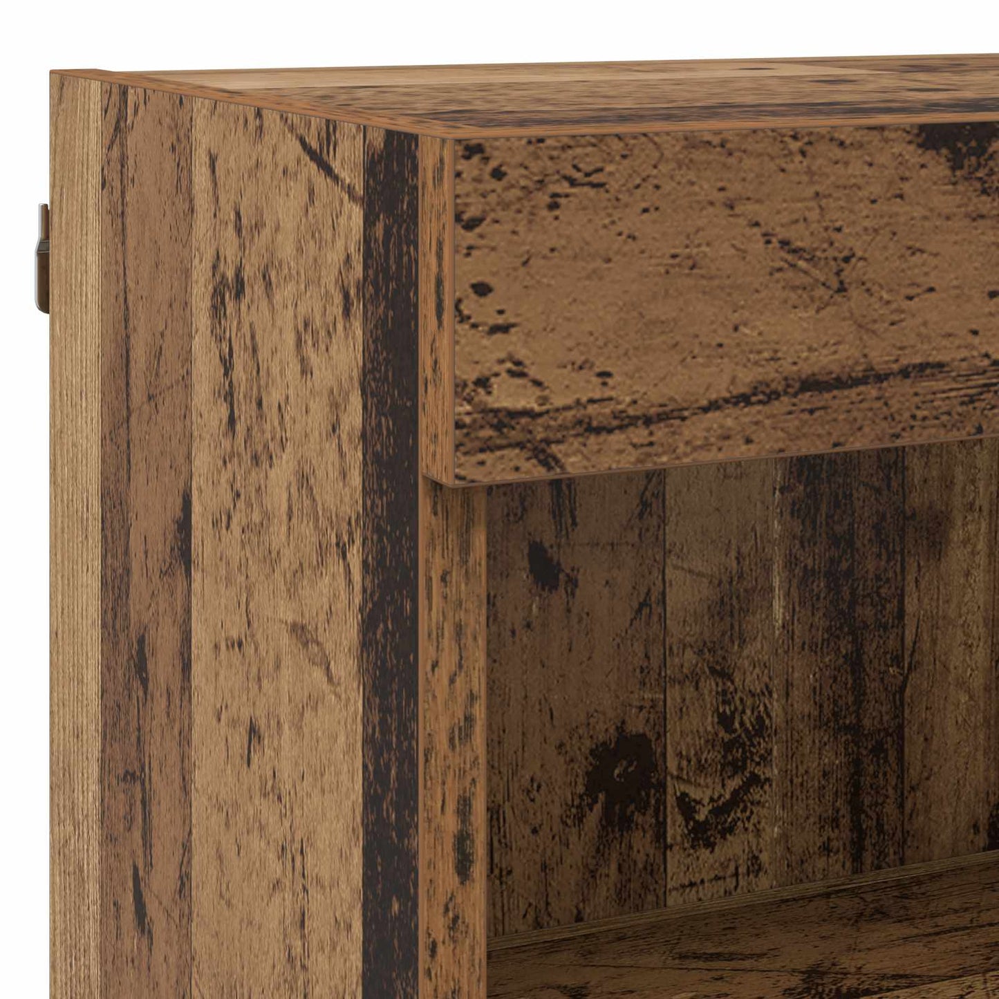 TV Wall Units with LED 5 pcs Old Wood Engineered Wood