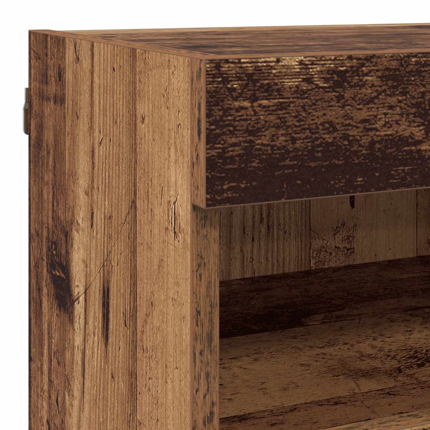 TV Wall Units with LED with LED 5 pcs Old Wood 80 x 30 x 40 cm