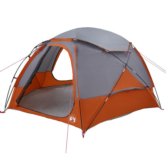 Dome Tent with Removable Rainfly Grey and Orange 4-Person Dome Tent with Removable Rainfly Grey and Orange 4-Person