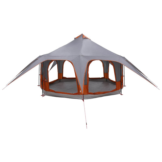 Family Tent Grey and Orange 5-Person Family Tent Grey and Orange 5-Person