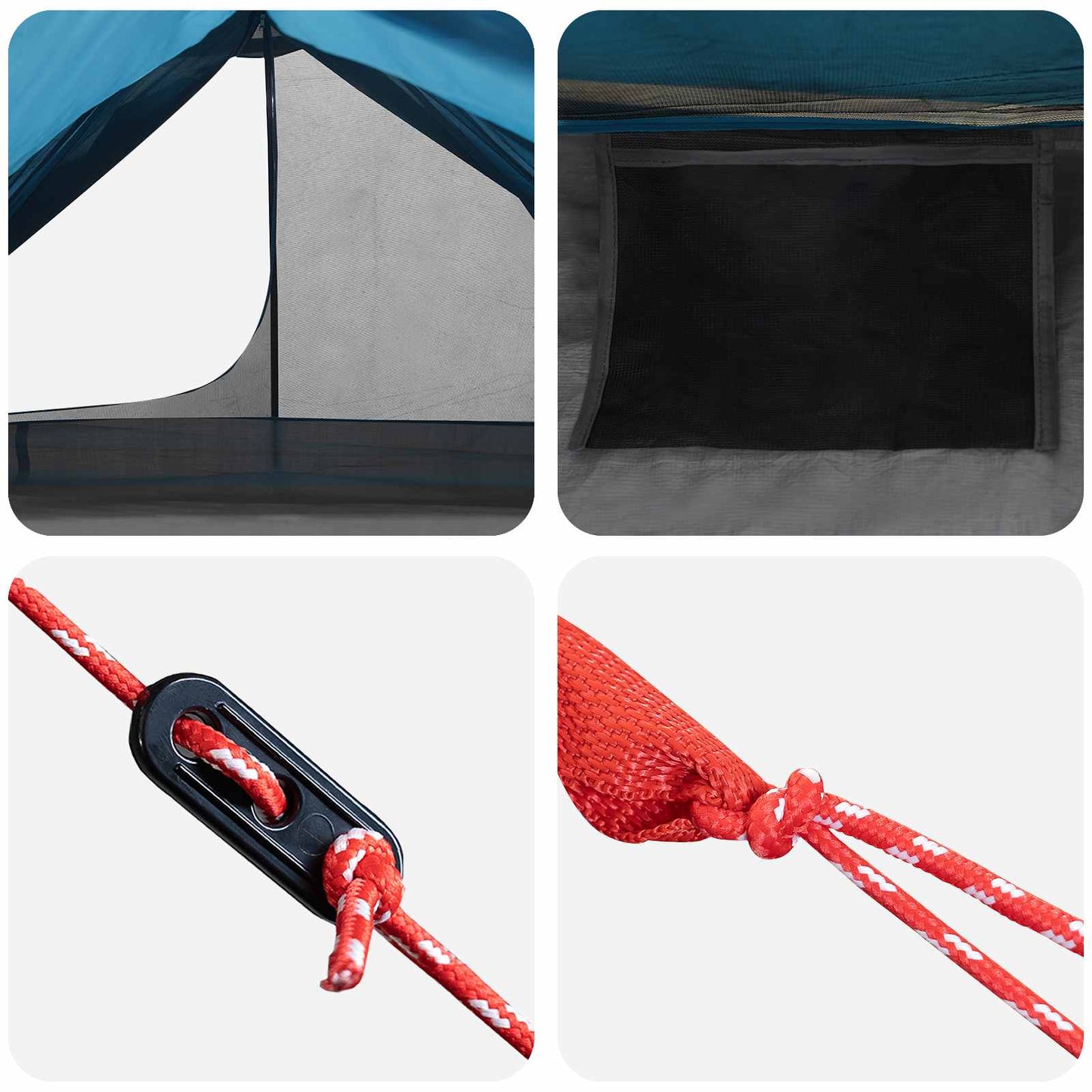 Backpacking Tent 222 x 85 x 125 cm Blue