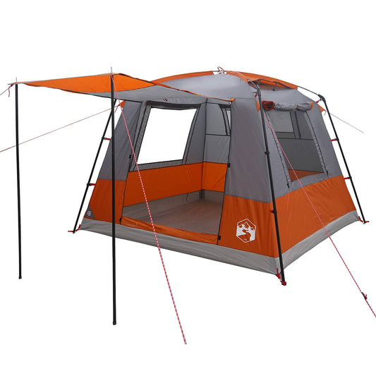 Party Tent Grey and Orange 10-Person Party Tent Grey and Orange 10-Person