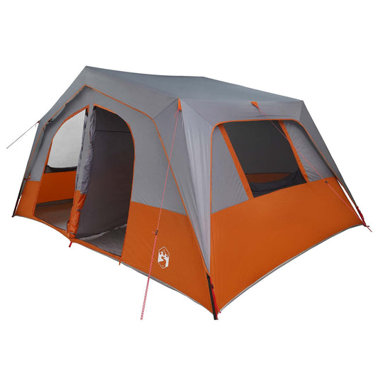 Family Tent 533 x 312 x 230 cm Grey and Orange Family Tent 533 x 312 x 230 cm Grey and Orange