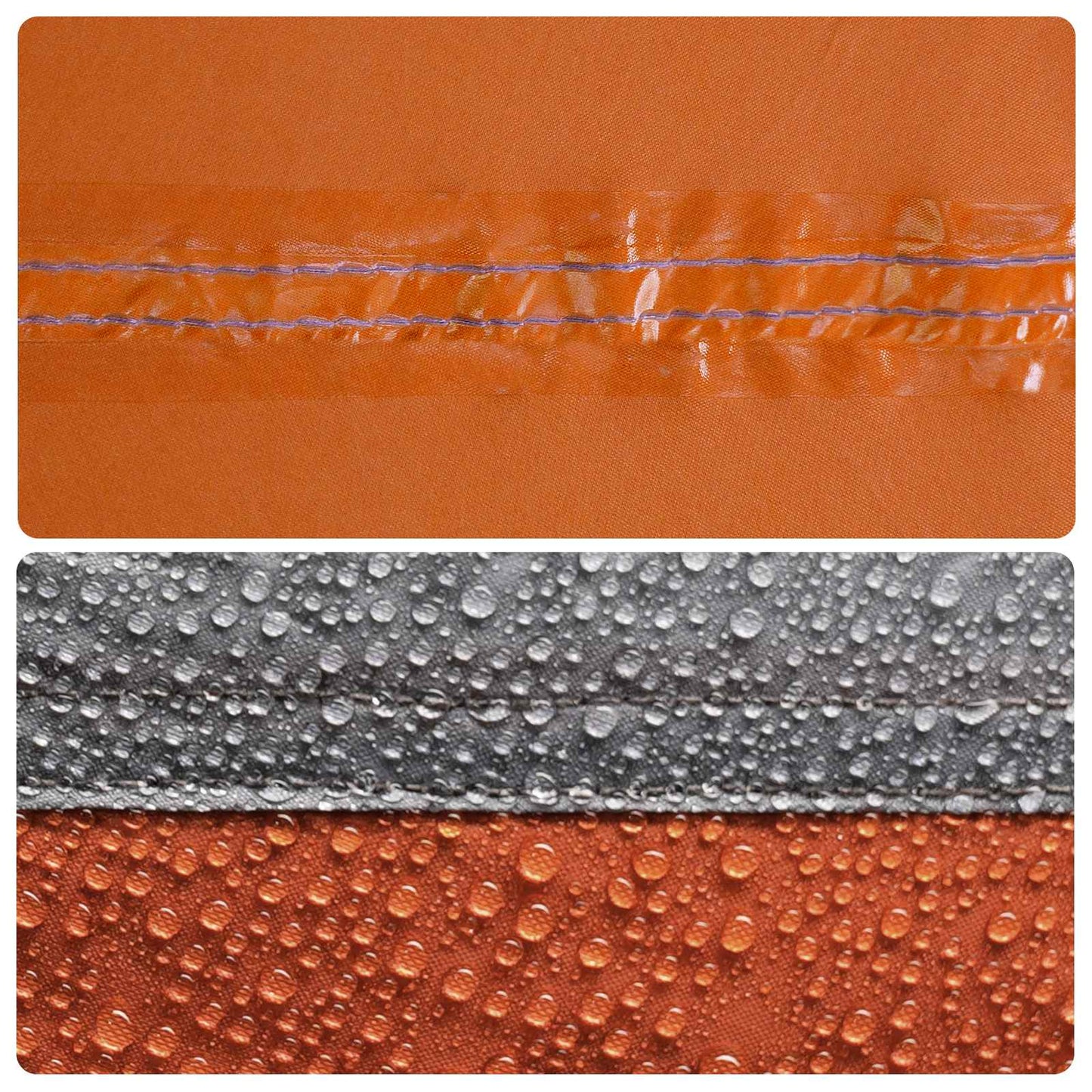 Instant Tent Grey and Orange 340 x 280 x 190 cm
