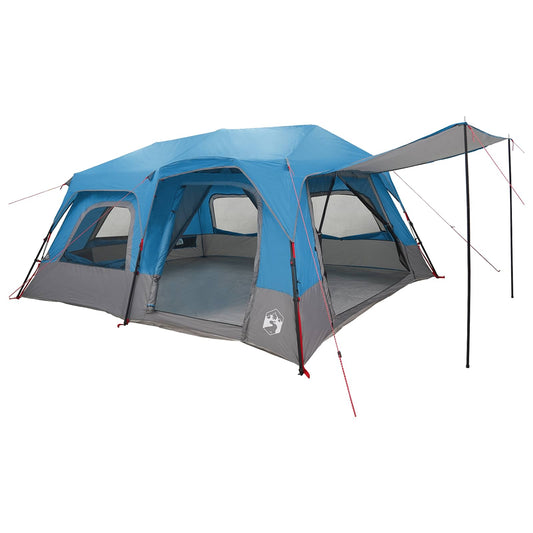Instant Tent 10-Person Blue 185T Polyester with PU Coating Instant Tent 10-Person Blue 185T Polyester with PU Coating