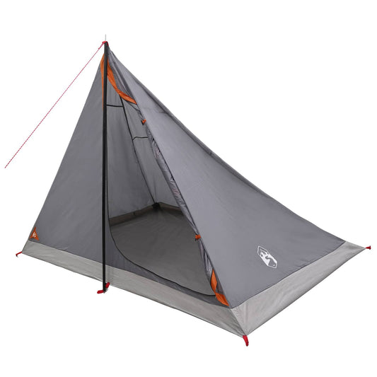 Backpacking Tent 4-Person Grey and Orange Backpacking Tent 4-Person Grey and Orange