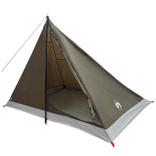 Backpacking Tent 4-Person Brown and Grey Backpacking Tent 4-Person Brown and Grey