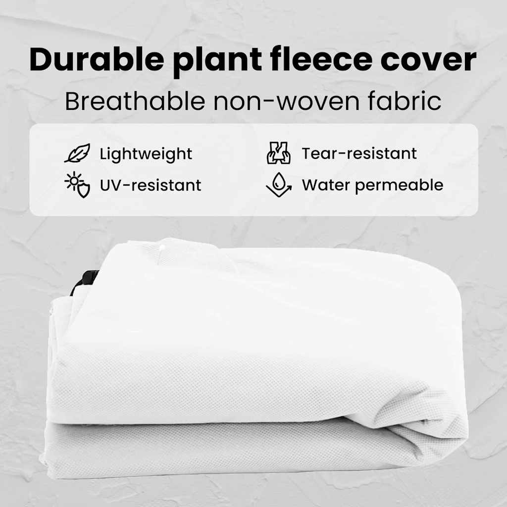Frost Protection Plant Fleece Covers White 2.4 x 2 m