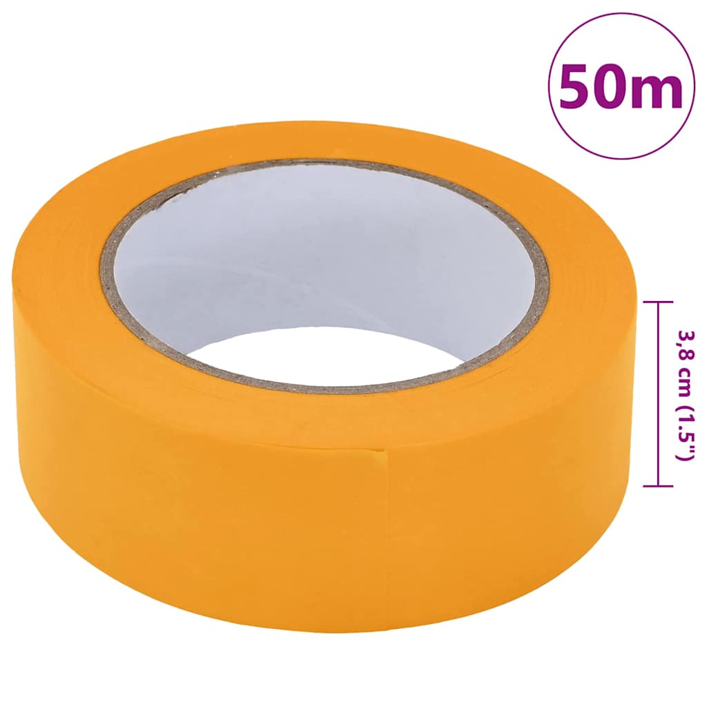 Painter Masking Tapes 50 pcs Yellow 38mm x 50m Paper
