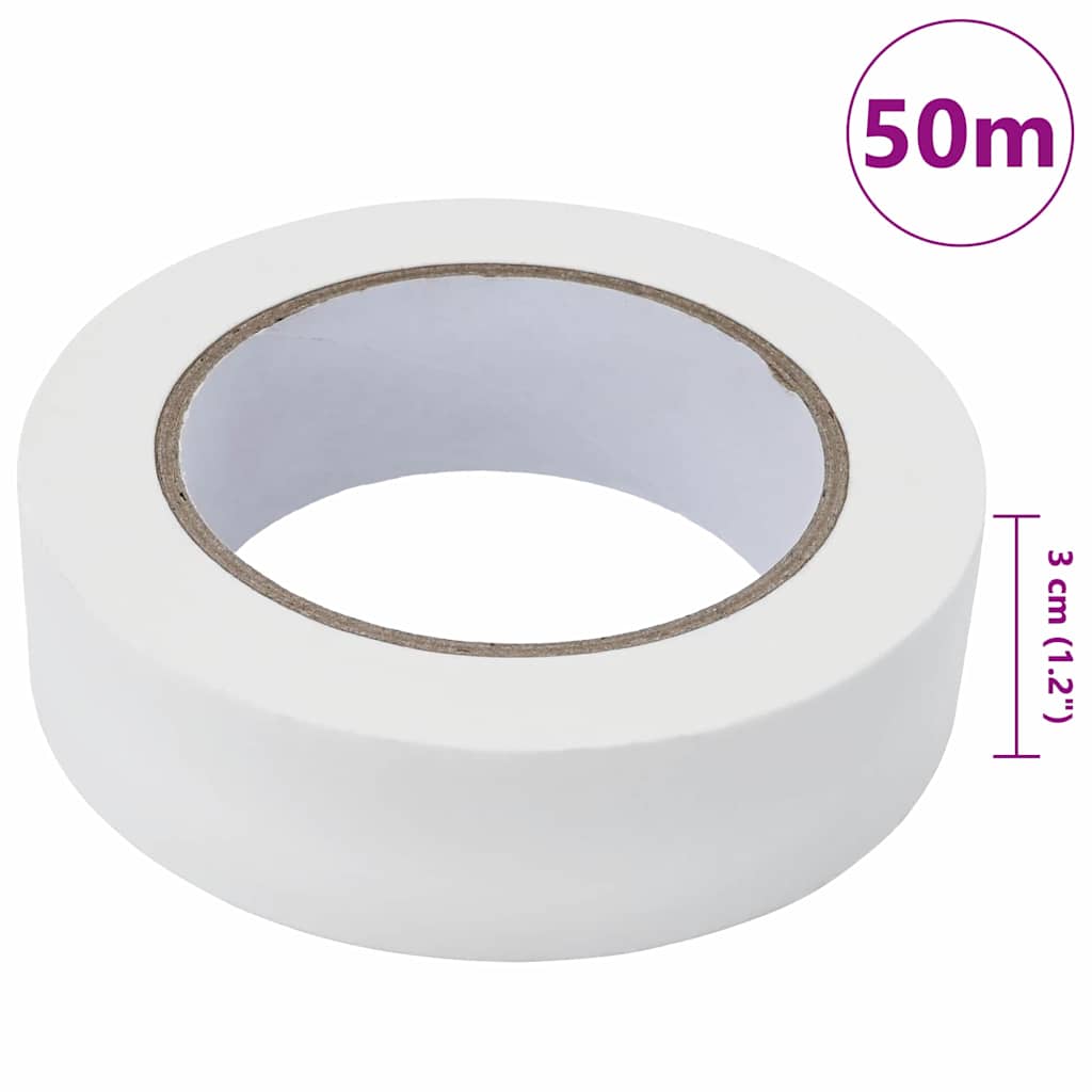 Painter Masking Tapes 50 pcs White 30mm x 50m Paper