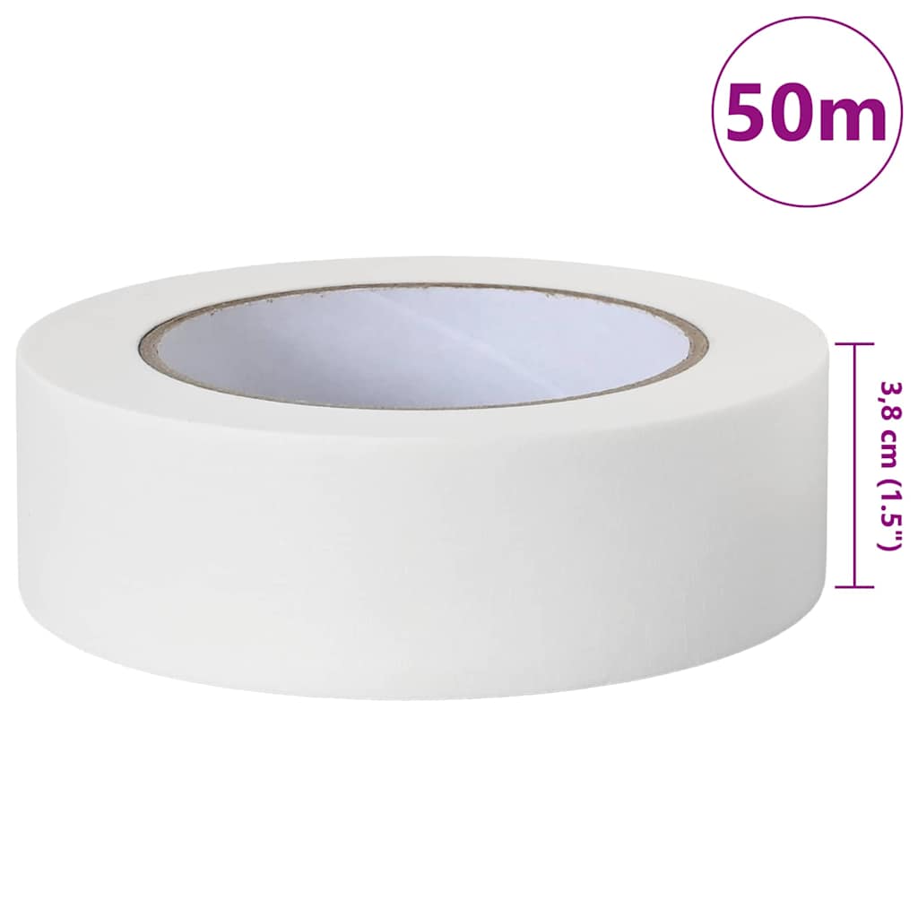 Painter Masking Tapes 6 pcs White 38mm x 50m Paper