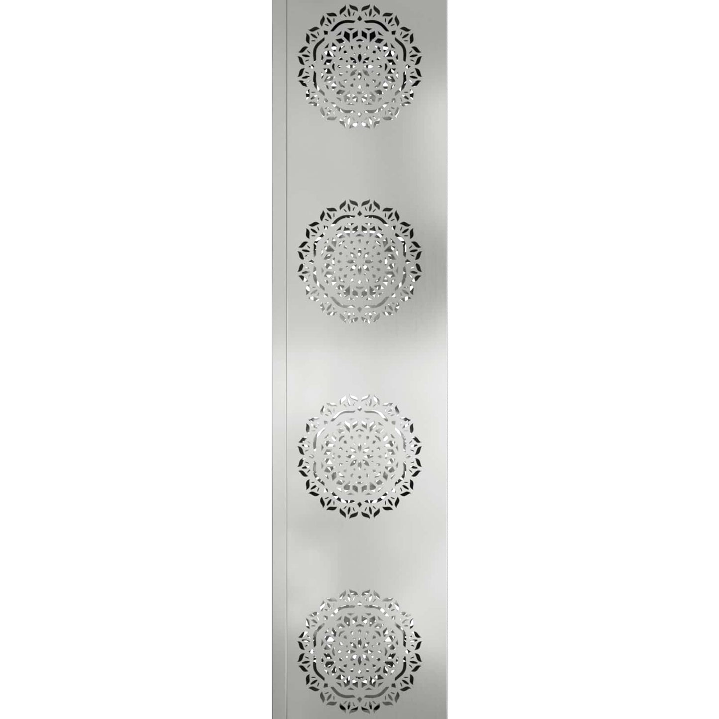 Solar LED Pathway Light 2 pcs Silver Galvanized Steel