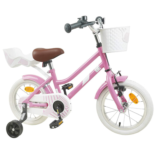 Kids Bike 12 Inches for 2-4 Years Old Light Pink Kids Bike 12 Inches for 2-4 Years Old Light Pink