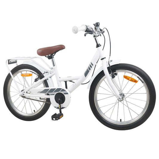 Kids Bike 20 Inches for 6-11 Years Old White Kids Bike 20 Inches for 6-11 Years Old White