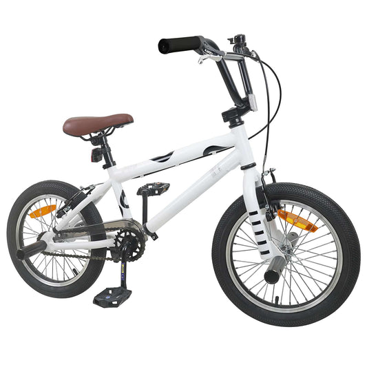 BMX Bike 16 Inches for 5-8 Years Old White BMX Bike 16 Inches for 5-8 Years Old White