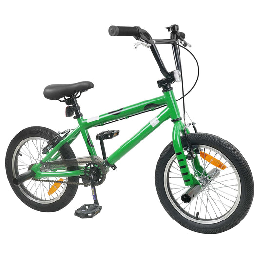 BMX Bike 16 Inches for 5-8 Years Old Green BMX Bike 16 Inches for 5-8 Years Old Green