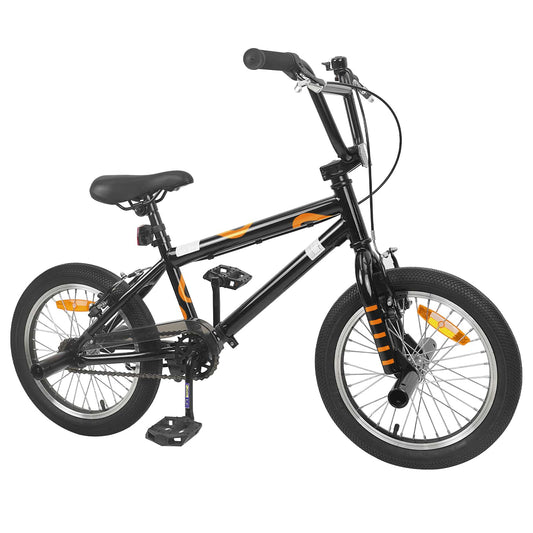 BMX Bike 16 Inches for 5-8 Years Old Black BMX Bike 16 Inches for 5-8 Years Old Black