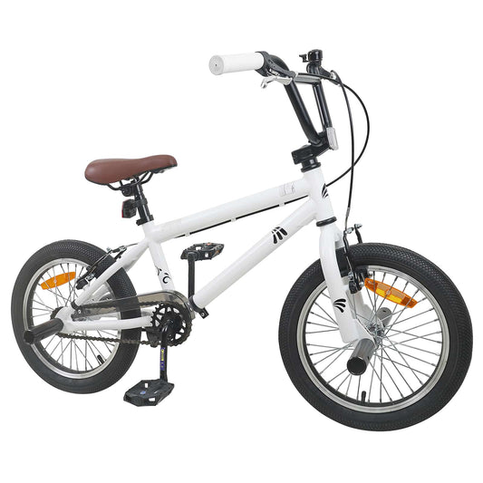 BMX Bike 18 Inches for 7-10 Years Old White BMX Bike 18 Inches for 7-10 Years Old White