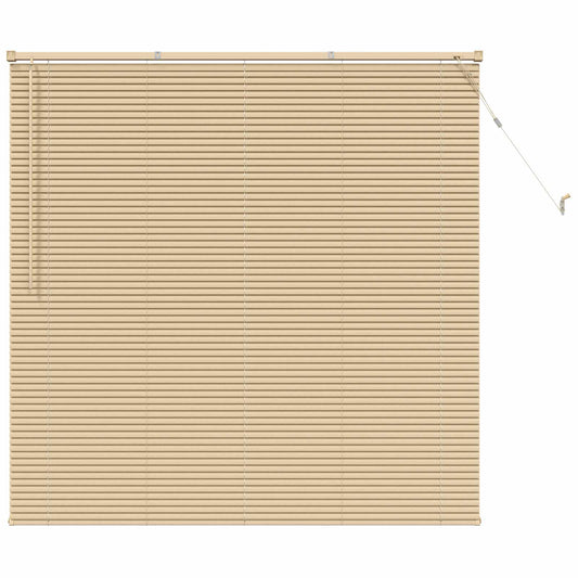 Venetian Blind Light Brown with Pattern 150 x 150 cm 25 mm PVC Venetian Blind Light Brown with Pattern 150 x 150 cm 25 mm PVC