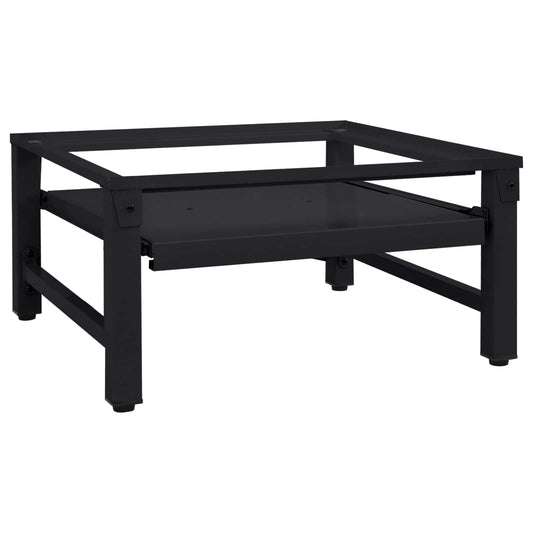 Washing Machine Pedestal Black 62 x 60.5 x 32.5 cm Steel Washing Machine Pedestal Black 62 x 60.5 x 32.5 cm Steel