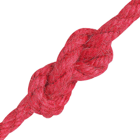 Jute Rope 6 mm Red 100% Tossa jute Jute Rope 6 mm Red 100% Tossa jute