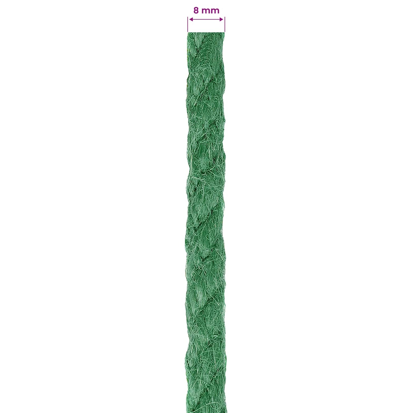 Jute Rope Green 100% Tossa jute