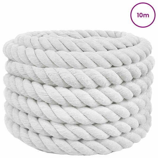Cotton Rope 40 mm 10 m White 100% Cotton Cotton Rope 40 mm 10 m White 100% Cotton