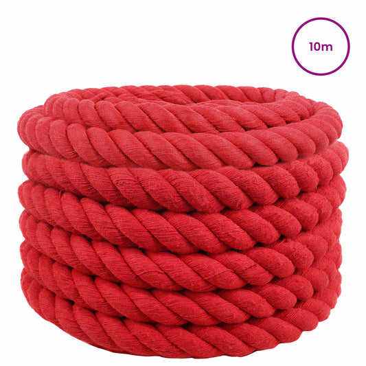 Cotton Rope 30 mm 10 m Red 100% Cotton Cotton Rope 30 mm 10 m Red 100% Cotton