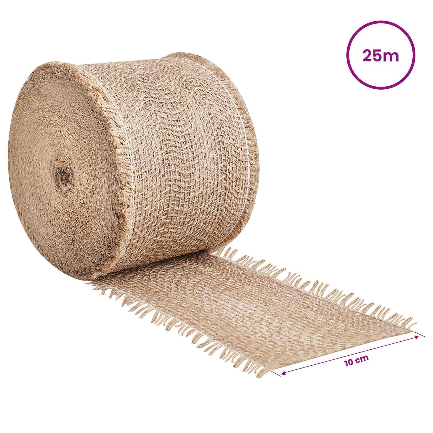 Jute Roll Natural 10 x 2500 cm